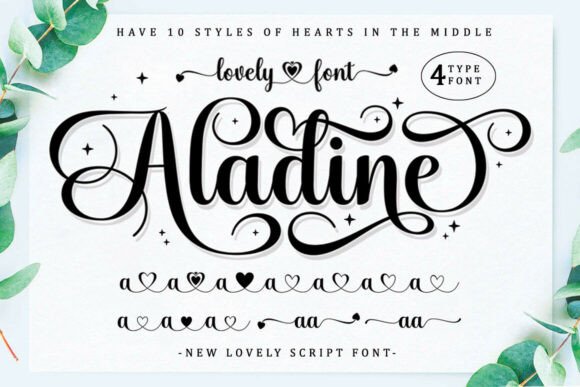Aladine: A Script Font That Weaves Magic into Your Projects