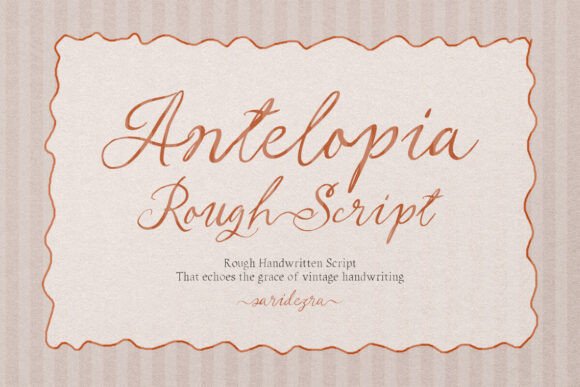 Antelopia: The Handwritten Font with Vintage Soul