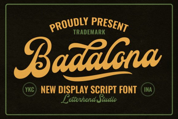 Badalona: A Display Script for Timeless Branding