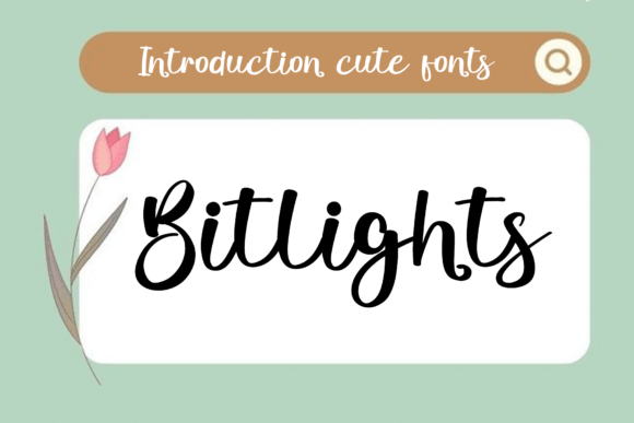 Bitlights: A Rhythmic Script Font for Artisan Branding