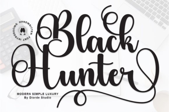 Black Hunter: A Script Font That Feels Both Bold and Refined