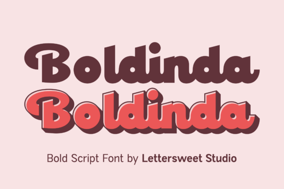 Boldinda: The Bold Script Font for Instant Character