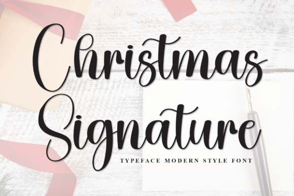 Christmas Signature: An Elegant Script for Holiday Designs
