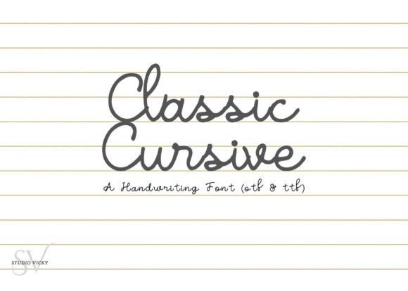 Classic Cursive: The Handwritten Script Font for Modern Design