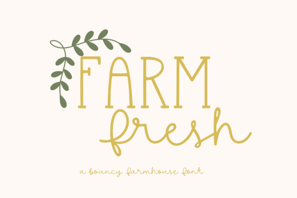 Farm Fresh: The Handwritten Script for Modern Projects