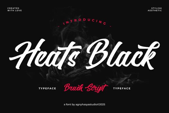 Heats Black: A Dynamic Script for Bold Branding