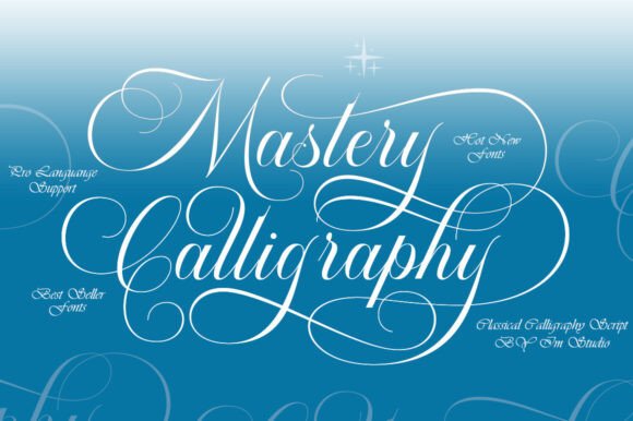 Mastery Calligraphy: A Script Font of Timeless Elegance