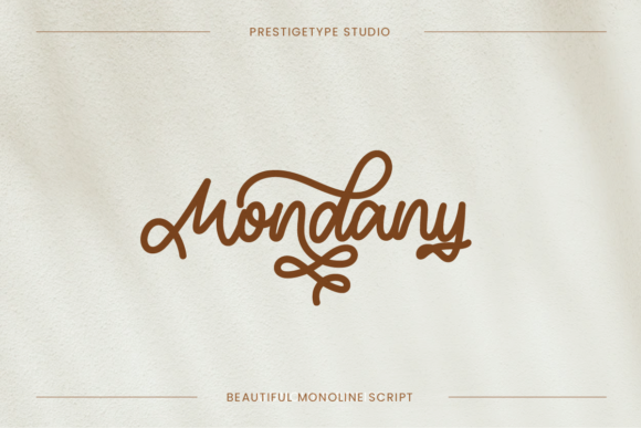 Mondany: An Elegant Script for Modern Branding