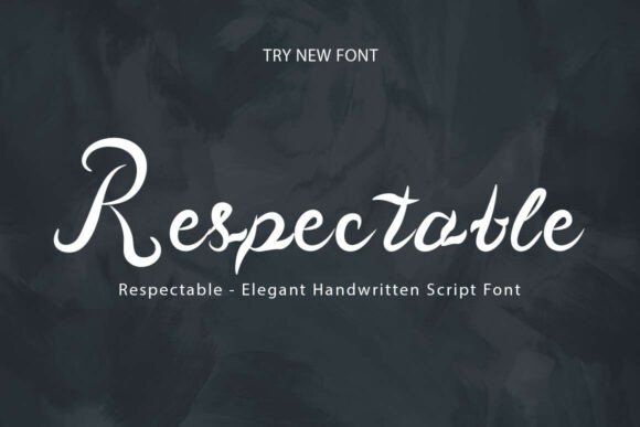 Respectable: A Premium Handwritten Script Font for Elegant Design