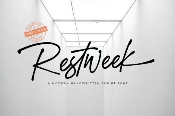 Restweek: A Modern Script Font with Natural Elegance