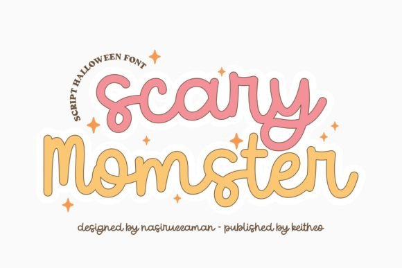 Scary Momster Script: A Handwritten Font for Heartwarming Halloween Designs