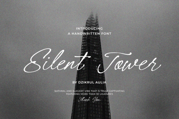 Silent Tower: An Elegant Script for Intimate Branding