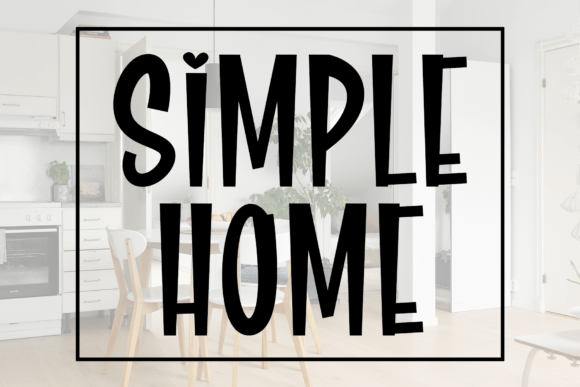 Simple Home: The Elegant Handwritten Script Font