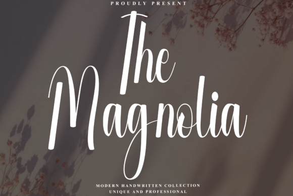 The Magnolia: A Rhythmic Script for Autumnal Branding