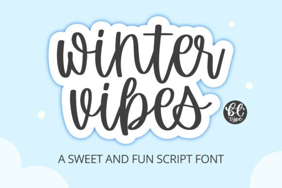 Winter Vibes: Cozy Hand-Lettered Charm for Your Projects