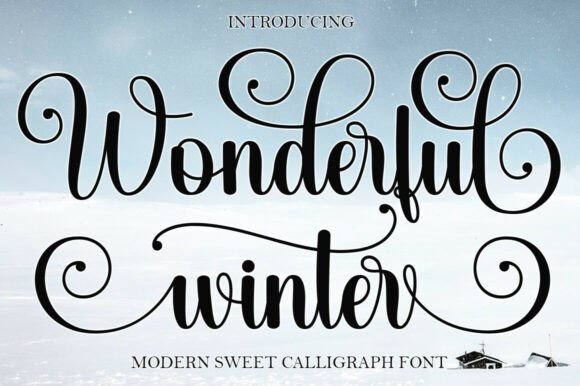 Wonderful Winter: A Calligraphy Font for Elegant, Inviting Designs